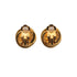 VINTAGE CHANEL EARRINGS ROUND COCOMARK GOLD ACCESSORY 97A 90322930