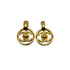 VINTAGE CHANEL EARRINGS ROUND COCOMARK GOLD ACCESSORY 97P 90313870