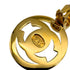 VINTAGE CHANEL EARRINGS ROUND COCOMARK GOLD ACCESSORY 97P 90313870