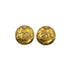 VINTAGE CHANEL EARRINGS ROUND COCOMARK GOLD ACCESSORY 90321092