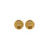 VINTAGE CHANEL EARRINGS ROUND COCOMARK GOLD BLACK ACCESSORY 96P 90337706