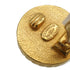 VINTAGE CHANEL EARRINGS ROUND COCOMARK GOLD BLACK ACCESSORY 96P 90337706