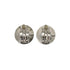 VINTAGE CHANEL EARRINGS ROUND COCOMARK SILVER ACCESSORY 97A 90334877
