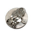 VINTAGE CHANEL EARRINGS ROUND COCOMARK SILVER ACCESSORY 97A 90335628