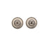 VINTAGE CHANEL EARRINGS ROUND COCOMARK WHITE BLACK ACCESSORY 00T 90322938