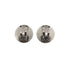 VINTAGE CHANEL EARRINGS ROUND COCOMARK WHITE BLACK ACCESSORY 00T 90322938