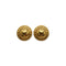 VINTAGE CHANEL EARRINGS ROUND LOGO GOLD ACCESSORY 90337695