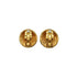 VINTAGE CHANEL EARRINGS ROUND LOGO GOLD ACCESSORY 90337695