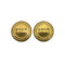 VINTAGE CHANEL EARRINGS ROUND LOGO GOLD ACCESSORY 94A 90322033