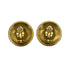 VINTAGE CHANEL EARRINGS ROUND LOGO GOLD ACCESSORY 94A 90322033