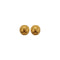 VINTAGE CHANEL EARRINGS ROUND MATELASSE COCOMARK GOLD ACCESSORY 29 90337687