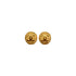 VINTAGE CHANEL EARRINGS ROUND MATELASSE COCOMARK GOLD ACCESSORY 29 90337687