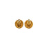 VINTAGE CHANEL EARRINGS ROUND MATELASSE COCOMARK GOLD ACCESSORY 29 90337687