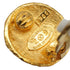 VINTAGE CHANEL EARRINGS ROUND MATELASSE COCOMARK GOLD ACCESSORY 29 90337687