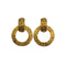 VINTAGE CHANEL EARRINGS SWING GOLD ACCESSORY 90322035