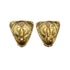 VINTAGE CHANEL EARRINGS TIGER EYE COCOMARK BROWN GOLD ACCESSORY 97P 90321043
