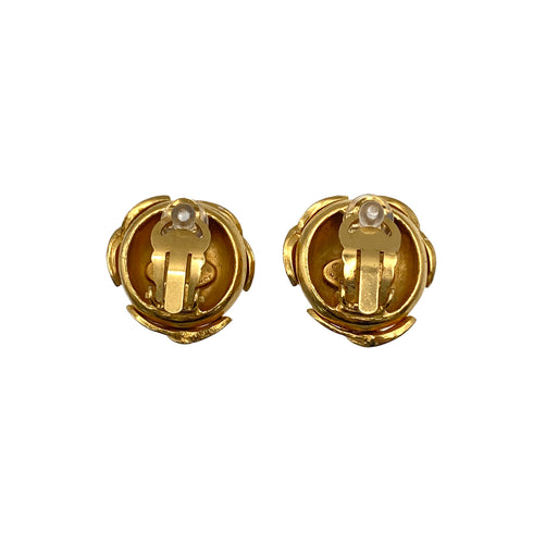VINTAGE CHANEL EARRINGS TRIPLE COCOMARK ACCESSORY 94A 90326225
