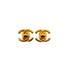 VINTAGE CHANEL EARRINGS TURN LOCK COCOMARK GOLD ACCESSORY 95A 90335806