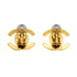VINTAGE CHANEL EARRINGS TURN LOCK COCOMARK RHINESTONE GOLD ACCESSORY 96A 90319971