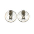 VINTAGE CHANEL EARRINGS TURN LOCK COCOMARK SILVER ACCESSORY 97P 90319594