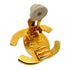 VINTAGE CHANEL EARRINGS TURN LOCK GOLD ACCESSORY 95A 90335024