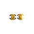 VINTAGE CHANEL EARRINGS TURN LOCK GOLD ACCESSORY 95A 90326638