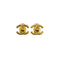 VINTAGE CHANEL EARRINGS TURN LOCK GOLD ACCESSORY 96A 90327596