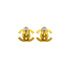 VINTAGE CHANEL EARRINGS TURN LOCK GOLD ACCESSORY 96A 90327596