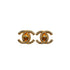 VINTAGE CHANEL EARRINGS TURN LOCK RHINESTONE ACCESSORY 96A 90345161
