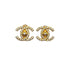 VINTAGE CHANEL EARRINGS TURN LOCK RHINESTONE ACCESSORY 96A 90324771
