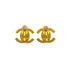 VINTAGE CHANEL EARRINGS TURN LOCK RHINESTONE ACCESSORY 96A 90324771