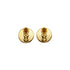 VINTAGE CHANEL EARRINGS TURN LOCK ROUND GOLD SILVER ACCESSORY 97A 90337671