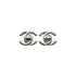 VINTAGE CHANEL EARRINGS TURN LOCK SILVER ACCESSORY 96A 90328936