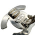 VINTAGE CHANEL EARRINGS TURN LOCK SILVER ACCESSORY 96A 90328936