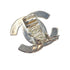 VINTAGE CHANEL EARRINGS TURN LOCK SILVER ACCESSORY 97P 90321125