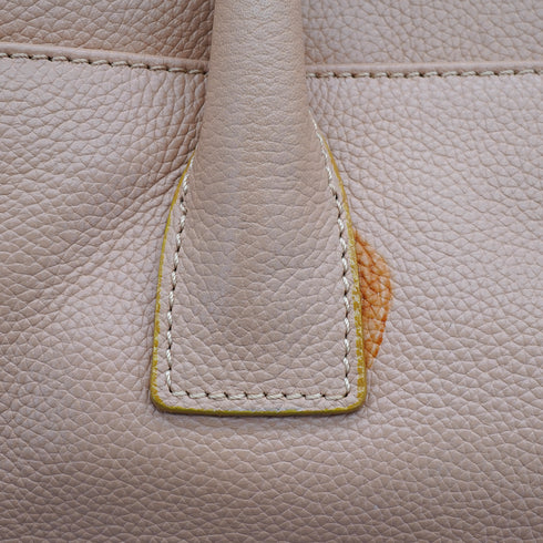 VINTAGE CHANEL EXECUTIVE TOTE SHOULDER BAG BEIGE LEATHER GOLD HARDWARE 90335133