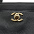 VINTAGE CHANEL EXECUTIVE TOTE SHOULDER BAG BLACK LEATHER GOLD HARDWARE 90334143