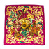 VINTAGE CHANEL FLOWER PATTERN SCARF PINK MULTICOLOR SILK 90313883