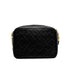 VINTAGE CHANEL FRINGE BIJOU CHAIN SHUOLDER BAG BLACK LAMB SKIN GOLD HARDWARE 90329217