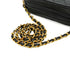 VINTAGE CHANEL FRINGE CHAIN SHUOLDER BAG BLACK LAMB SKIN GOLD HARDWARE 90348232