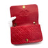 VINTAGE CHANEL FULL FLAP CHAIN SHOULDER BAG RED LAMB SKIN GOLD HARDWARE 90322918