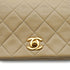 VINTAGE CHANEL FULL FLAP CHAIN SHUOLDER BAG BEIGE LAMB SKIN GOLD HARDWARE 90328465