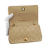 VINTAGE CHANEL FULL FLAP CHAIN SHUOLDER BAG BEIGE LAMB SKIN GOLD HARDWARE 90328465