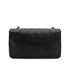 VINTAGE CHANEL FULL FLAP CHAIN SHUOLDER BAG BLACK LAMB SKIN GOLD HARDWARE 90333747
