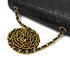 VINTAGE CHANEL FULL FLAP CHAIN SHUOLDER BAG BLACK LAMB SKIN GOLD HARDWARE 90333747