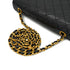 VINTAGE CHANEL FULL FLAP CHAIN SHUOLDER BAG BLACK LAMB SKIN GOLD HARDWARE 90334144
