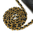 VINTAGE CHANEL FULL FLAP CHAIN SHUOLDER BAG BLACK LAMB SKIN GOLD HARDWARE 90335298