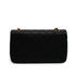 VINTAGE CHANEL FULL FLAP CHAIN SHUOLDER BAG BLACK LAMB SKIN GOLD HARDWARE 90335594
