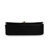 VINTAGE CHANEL FULL FLAP CHAIN SHUOLDER BAG BLACK LAMB SKIN GOLD HARDWARE 90335594