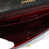 VINTAGE CHANEL FULL FLAP CHAIN SHUOLDER BAG BLACK LAMB SKIN GOLD HARDWARE 90335594